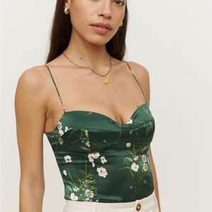 Reformation Tory Silk Top